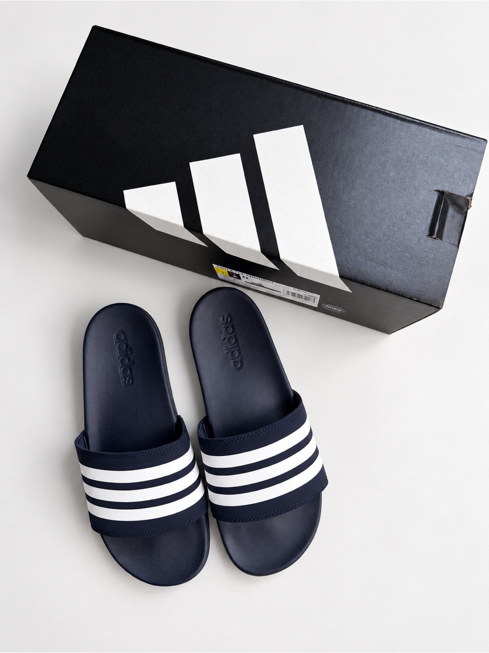 Adidas Men’s Adilette Slides - Navy/White